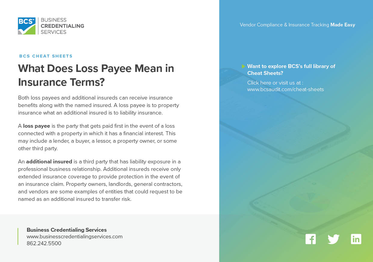 What Does Loss Payee Mean in Insurance Terms?