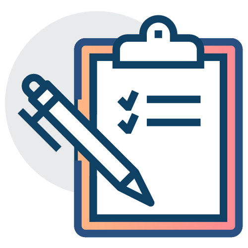vector of pen and notepad