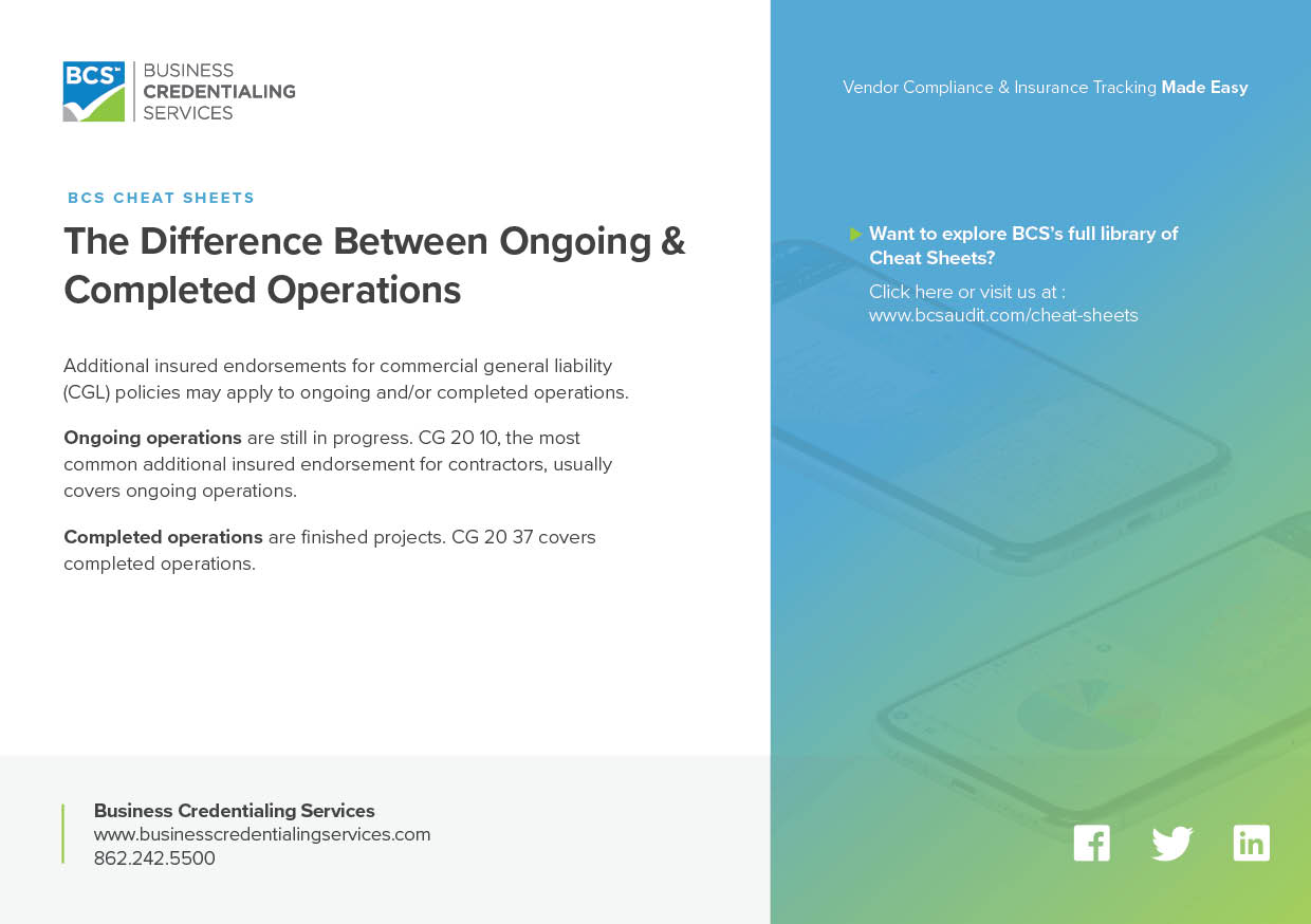 the difference between ongoing and completed operations cheat sheet thumbnail